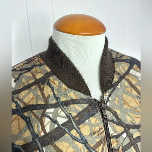 Vintage Cabelas Skyline Camo 2 piece Set - Insulated Hunting Jacket & Pants - Picture 5 of 15